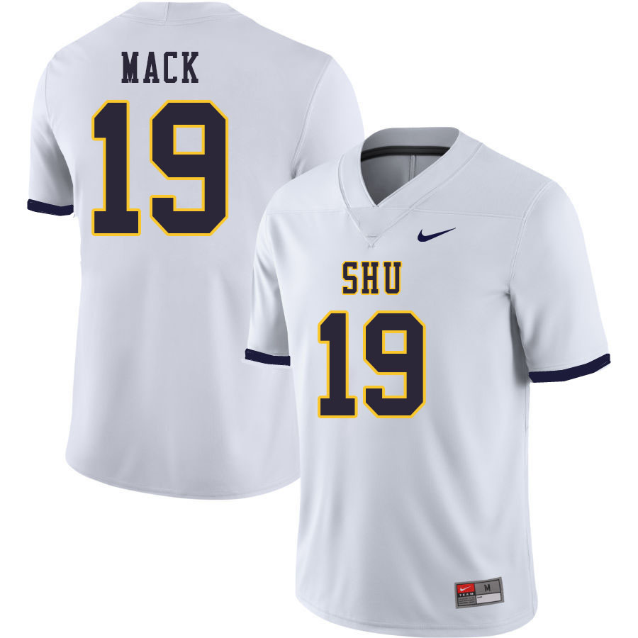 Men-Youth #19 Joshua Mack Siena Heights Saints 2023 College Football Jerseys Stitched-White